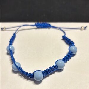Blue Beaded Bracelet